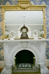 fireplace in Blue Parlor