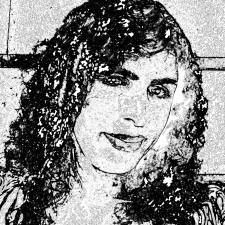 Black and white sketch of headshot of Nat Raha